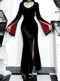 Stetnode Vampire gothic high slit dress