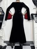 Stetnode Vampire gothic high slit dress