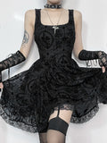 Stetnode Vintage goth lace dress