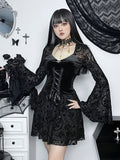 Stetnode Vintage goth ribbon dress