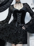 Stetnode Vintage goth ribbon dress