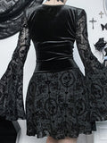 Stetnode Vintage goth ribbon dress