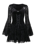 Stetnode Vintage goth ribbon dress