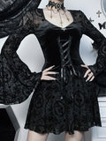 Stetnode Vintage goth ribbon dress