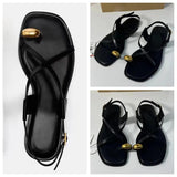 Stetnode Woman’s Black Pinch Toe Flat Slipper Chic Cross Buckled Sandals 2024 Summer Female Comfortable Flip Flop Flatform Sandals