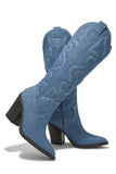 Stetnode Fashion Muse Western Cowgirl Boots - Denim