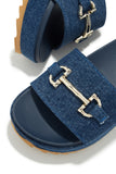 Stetnode Platform Slip On Sandals - Denim