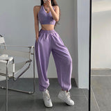 Stetnode back to school spring outfit Saya High-waisted Straight Leg Drawstring Sweatpants