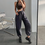 Stetnode back to school spring outfit Saya High-waisted Straight Leg Drawstring Sweatpants