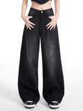 Stetnode Vintage Black Wash High Rise Boyfriend Jeans