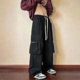 Stetnode 4Xl Y2K Cargo Pants Women Hip Hop Streetwear Loose Sweatpants Casual Oversized Pockets Wide Leg Baggy Drawstring Trousers