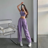 Stetnode back to school spring outfit Saya High-waisted Straight Leg Drawstring Sweatpants