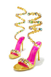 Stetnode Aella Around The Ankle Coil Heels - Gold