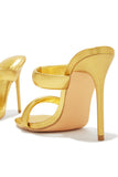 Stetnode Stassie Single Sole High Heel Mules - Gold