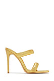 Stetnode Stassie Single Sole High Heel Mules - Gold