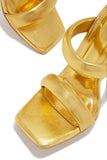 Stetnode Stassie Single Sole High Heel Mules - Gold