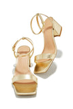 Stetnode Alina Block Mid Heels - Gold