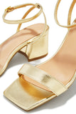 Stetnode Alina Block Mid Heels - Gold