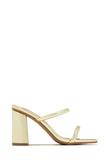 Stetnode Jenna Block Heel Mules - Gold