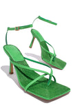 Stetnode Euphoria Espadrille Heels - Green