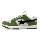 Stetnode back to school Green & Black Aesthetic Star Sneakers