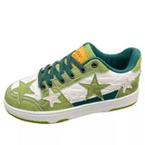 Stetnode back to school Green Star Sneakers