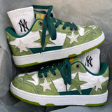 Stetnode back to school Green Star Sneakers