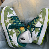 Stetnode back to school Green Star Sneakers