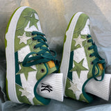 Stetnode back to school Green Star Sneakers