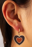 Stetnode Heart-shaped Pendant Earrings