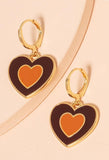 Stetnode Heart-shaped Pendant Earrings