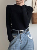 Stetnode High Neck Jumper Knit Top