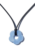 Stetnode Hollow Out Flower Pendant Rope Necklace