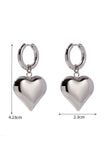 Stetnode Peach Heart Drop Earrings