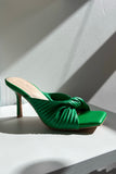 Stetnode Sofia Twist Heel Sandals Green