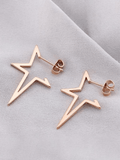 Stetnode Irregular Chunky Star Pendant Earrings