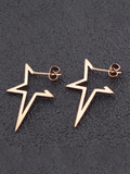 Stetnode Irregular Chunky Star Pendant Earrings