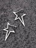 Stetnode Irregular Chunky Star Pendant Earrings