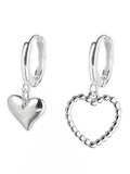 Stetnode Irregular Heart Pendant Hoop Earring