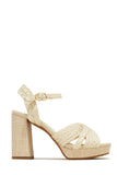 Stetnode Coastal Resort Platform Block Heels - Natural