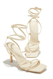 Stetnode Katti Strappy Mid Heels - Ivory