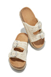 Stetnode Sunkissed Crochet Slip On Sandals - Ivory