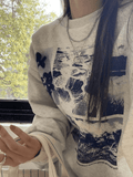 Stetnode Landscape Print Crew Sweatshirt