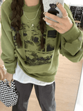 Stetnode Landscape Print Crew Sweatshirt