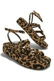 Stetnode Sun Soaked Platform Sandals - Leopard