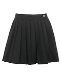 Stetnode Lined Detail Embroidery Pleated Mini Skirt