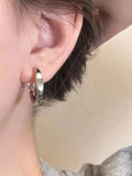 Stetnode Minimalism Silver Hoop Earring