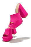 Stetnode  Platform Block Heel Mules - Pink