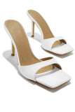 Stetnode Nellie Mid Heel Mules - White