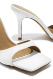 Stetnode Nellie Mid Heel Mules - White